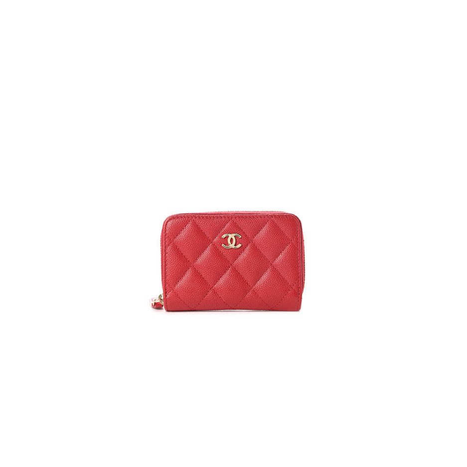 Ch*el classic zipper coin wallet